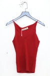 SWAYING/KNIT V-neck knitted camisole SW24RE1T01 red